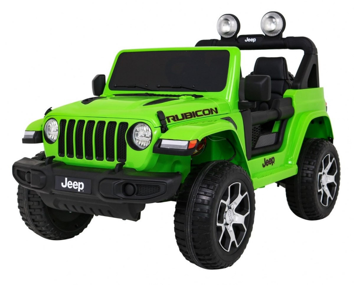 Electric toy car Jeep Wrangler Rubicon - green 